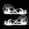 Cars / RVs / Trucks Car RV Truck Sticker Compass Tree Forest Decal Side Graphic