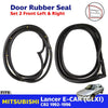 Door Rubber Weatherstrip FL+FR Fits Mitsubishi Lancer E-CAR CB2 4D Sedan 1992-96