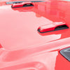 Jeep Wrangler JL Gladiator JT Red Engine Hood Hinge Covers (2018-2023)
