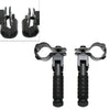 Motorbike Black CNC Folding Rearsets Foot Pegs