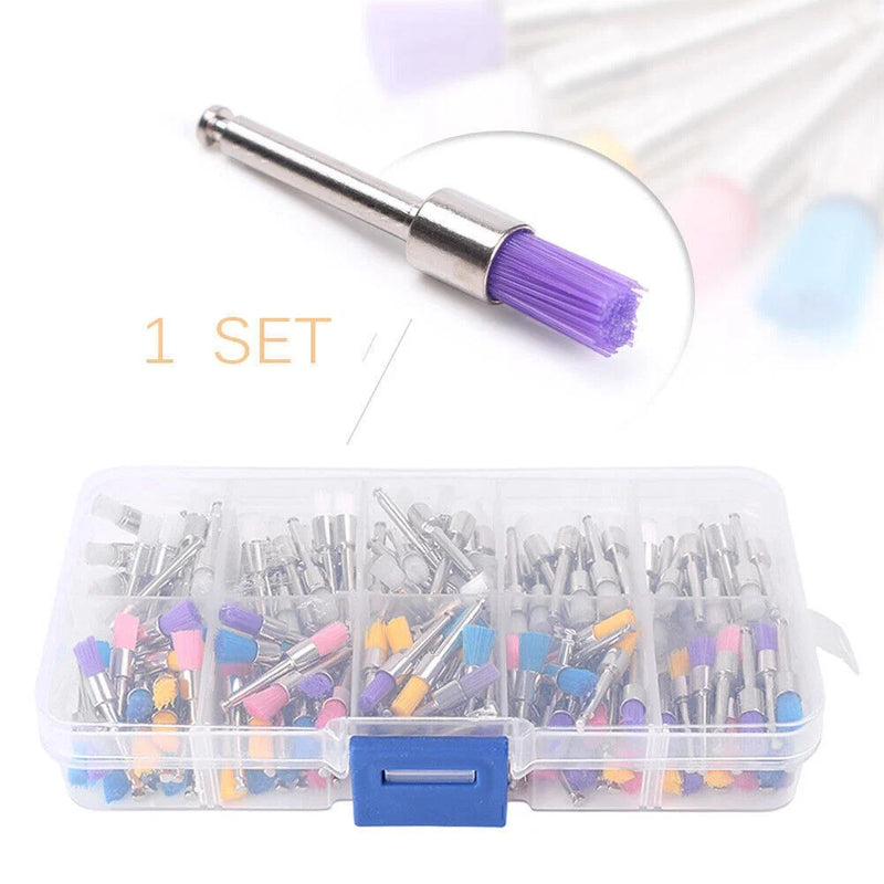 Prophy - White / Colorful 200PCS Dental Nylon Latch Polishing Brushes