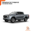 Mazda BT-50 Matte Black Front Lower Grille Trim & Emblem Cover (2020-2024)