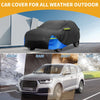 Toyota RAV4 Waterproof Car Cover with Door Zipper 210D Oxford Cloth Black