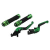 BMW F650GS Green Extendable Brake Clutch Levers Grips (2002-2007)