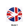 Mini Cooper F55 F56 F60 Union Jack Car Steering Wheel Sticker Logo Decal Fit