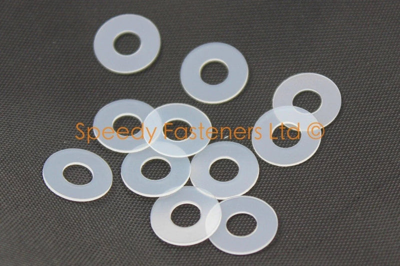 Nylon Plastic Washer m5 5.3mm ID 12mm OD 0.5mm Thick