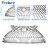 Lexus ES350 (2019-2021) Chrome Silver Tone Hood Bumper Grille