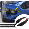 Ford Mustang (2018-2020) Black 2 x Car Front Bumper Trim Covers
