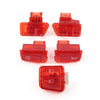GY6 50-150cc 5Pcs Red Turn Signal Headlight Ignition Horn Switch Caps