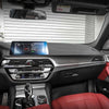 BMW 5 Series 2018-2022 Real Carbon Fiber Center Dashboard Panel Cover Trim