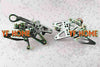 BMW S1000RR (2009-2014) - Grey 2 x Rear Sets Rearset Foot Pegs