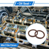 Oil Seal Rotary Shaft Seal FKM Rubber 90x110x13mm Brown 2 x