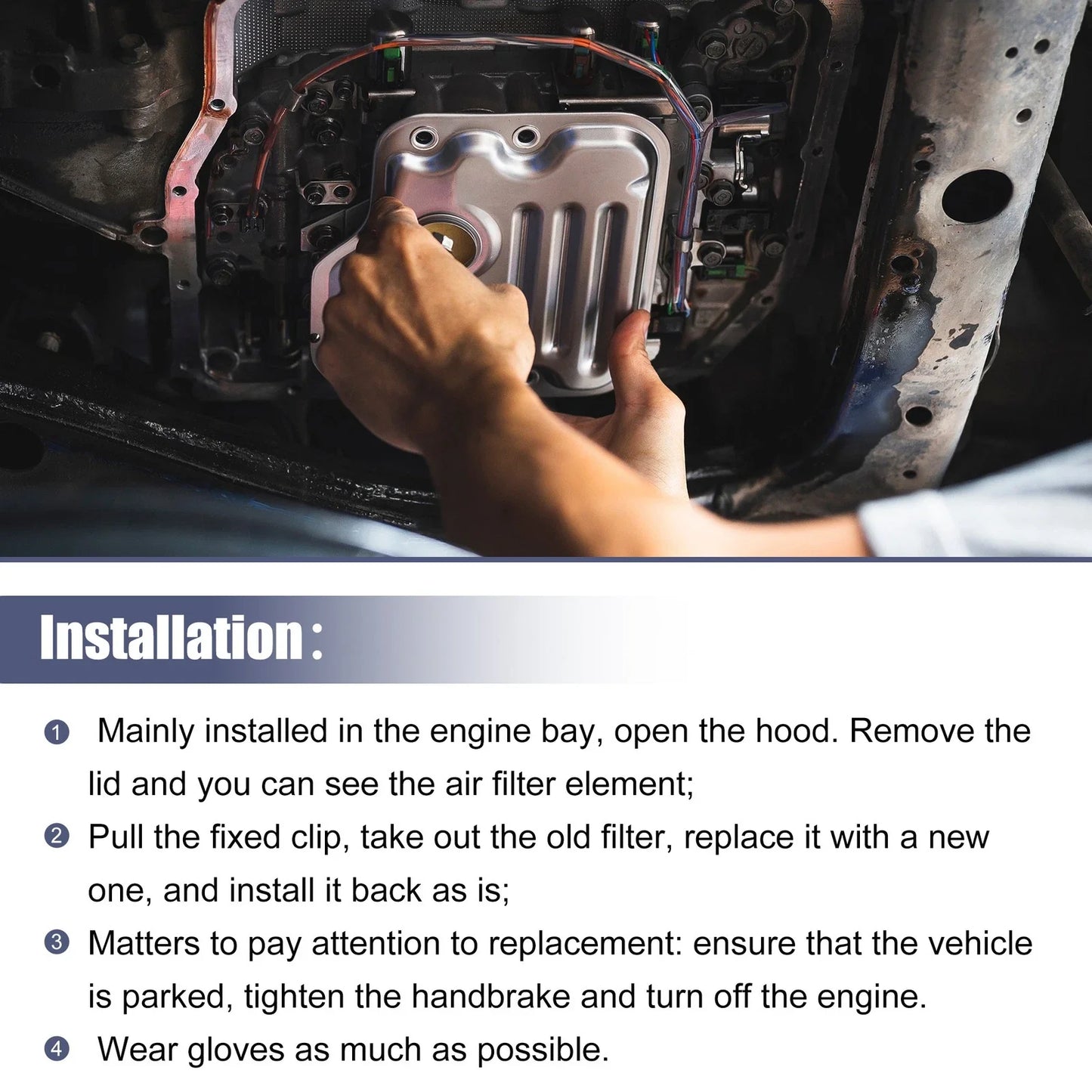 Transmission Filter Oil Pan Gasket Kit for Toyota RAV4 (2013-2018)