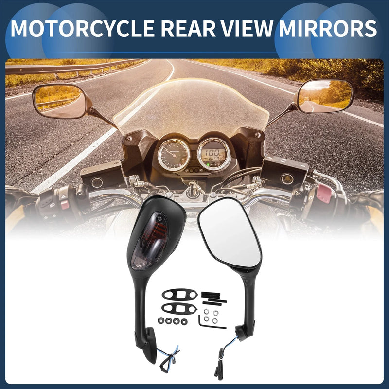 Suzuki GSXR1000 1 Set Rear View Mirrors w/ Turn Signals (2002–2017)