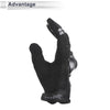 Motorcycle Breathable Smartphone Touch XL Black TPU 1 Pair Gloves