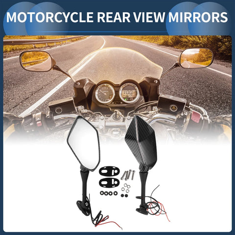 Suzuki GSX-R600 GSX-R750 2003-2017 Aluminum Rear View Mirrors (2 x)