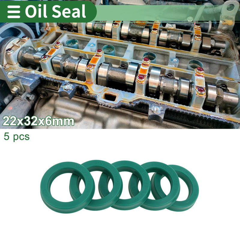 Make Model Oil Seal 22x32x6mm 5 Pcs Seal Ring TPU Rotary Shaft