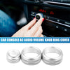 BMW F20 F22 F30 3 x Car Console AC Audio Volume Knob Covers (2012-2019)
