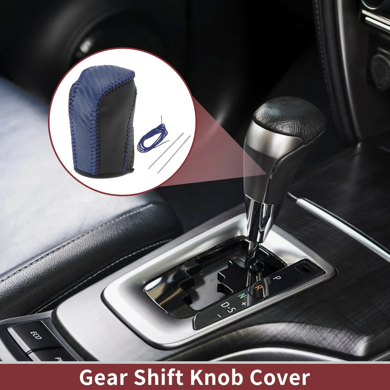 Honda Inspire 2023 Blue Faux Leather Gear Shift Knob Cover