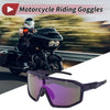Motorcycle 1 Pc Motorcycle Riding Goggles Purple Green Yellow Dots UV400