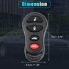 Jeep & Dodge Keyless Entry Remote Key Shell Cover (No Year Specified)
