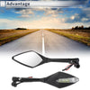 Motorcycle M8/M10 Rear View Mirrors Handlebar Mirror Black Aluminum Alloy