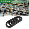 Oil Seal 40x62x7mm NBR Rubber High Pressure Black 5 Pcs