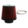 Red Vehicle Model 4" High Performance Cold Air Intake Cone Dry Filter