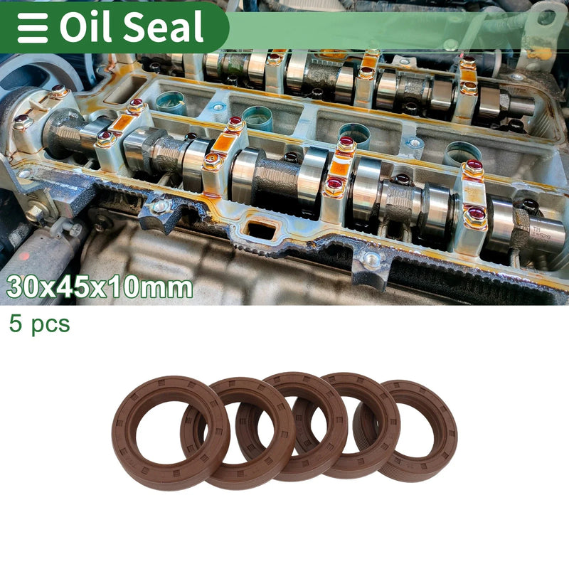 Oil Seal FKM Rubber 30x45x10mm 5 pcs