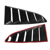Ford Mustang (2015-2019) Black Car Rear Side Window Louvers Covers