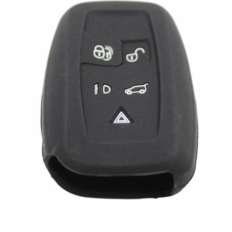 Range Rover Sport Smart Key Case Black 5BTN Silicone Shell Cover fit