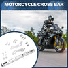 Motorcycle Cross Bar / 22.5cm / Handlebar Silver Tone