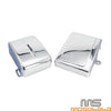 Harley Dyna Fat Bob FXDF Chrome Side Battery Fairing Covers (2006-2017)