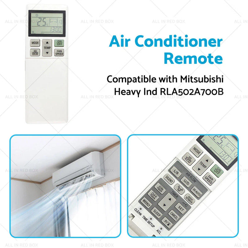 Mitsubishi Heavy Ind RLA502A700B A/C Remote Control