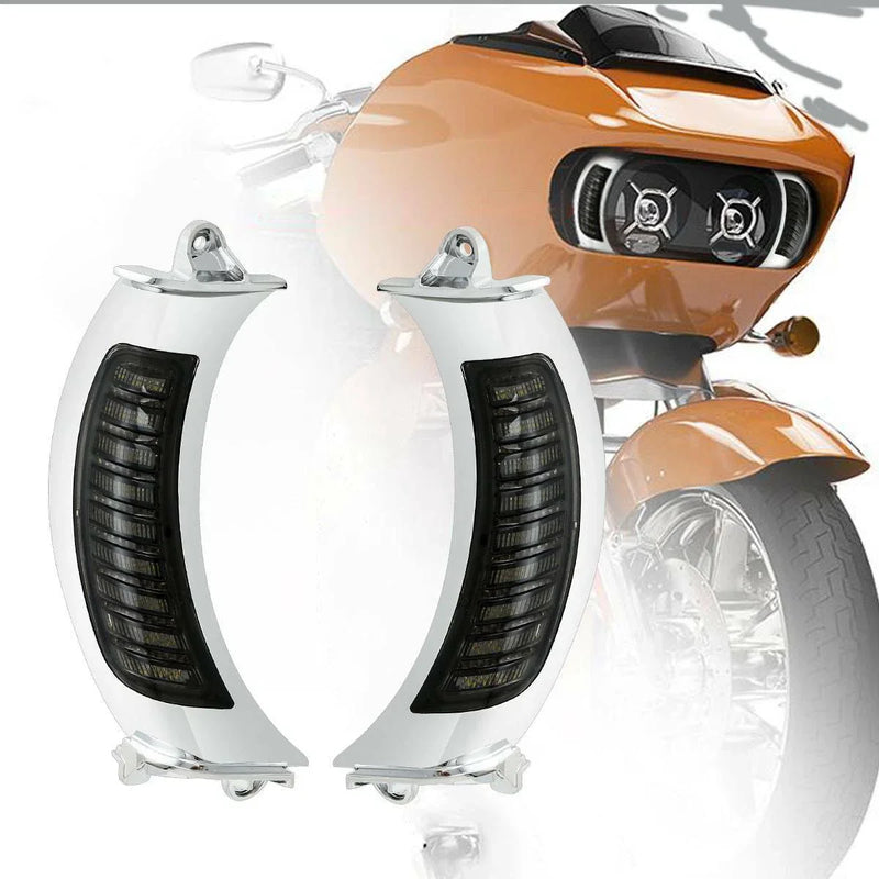 Harley Road Glide FLTRX Headlight Fairing Vent Signals Marker (2015-2024)