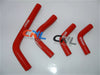 Honda CRF250 CRF250X CRF250R RED Silicone Radiator Hose (2004-2009)