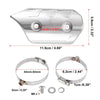 Motorcycle Exhaust Muffler Pipe Heat Insulation Cover 4.69''