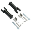 Harley Softail Deluxe Slim FXDR Black Rear Footpegs (2018-2025)