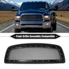 Dodge Ram 1500 (2011 - 2012) Gloss Black Front Grille Assembly with Rivet