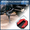Kickstand Pad / Aluminum Alloy Red / Motorcycle