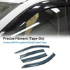 Honda CR-V Side Window Vent Visors Black Window Deflectors (2007-2011)