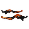 BMW R1200GS R1250GS CNC Orange Extendable Brake Clutch Levers (2013-2020)