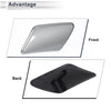 Volvo (Silver Tone) Bumper Headlight Washer Nozzle Cover (2001-2007)