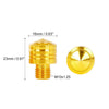 Motorbike 2 x 10mm Mirror Hole Plugs Reverse Screw Yellow Universal