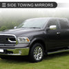 Dodge Ram 1500 with Turn Signal Lights Silver Tone Tow Mirrors (2009-2018)