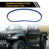 Jeep Wrangler JK JKU (2011-2017) Blue Dashboard Meter Panel Frame Cover