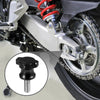 2pcs 10mm Universal Motorcycle CNC Swing Arm Stand Screw Aluminum Alloy Black