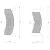 Nissan Pulsar N12 EXA Turbo Rear Disc Brake Pad Set (1981-1987)