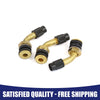 Motorcycle 3 x Brass Angled Tubeless Tyre Tire Valve Stem