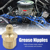 Motorcycle Car Grease Nipple Fitting 6pcs M12 x 1 Thread Brass Straight